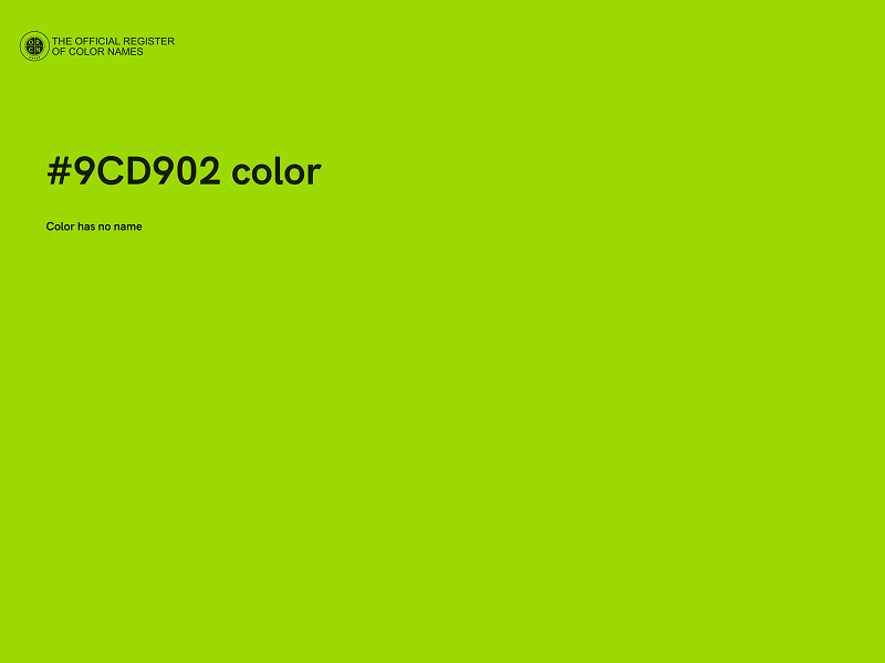 #9CD902 color image