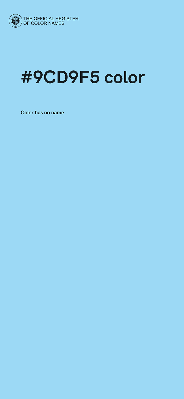 #9CD9F5 color image