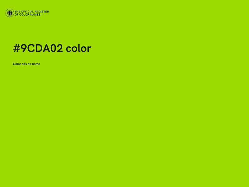 #9CDA02 color image