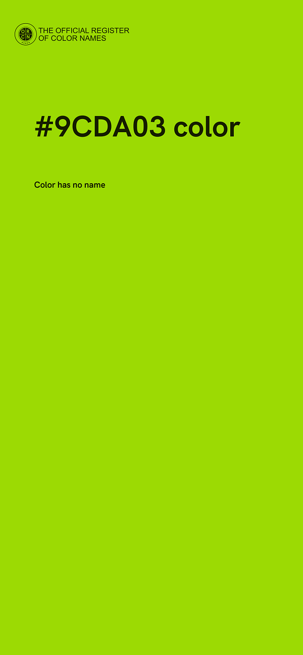 #9CDA03 color image