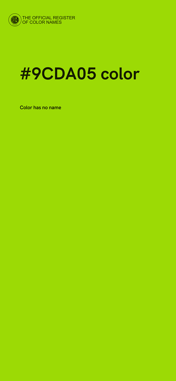 #9CDA05 color image