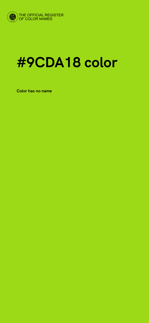 #9CDA18 color image