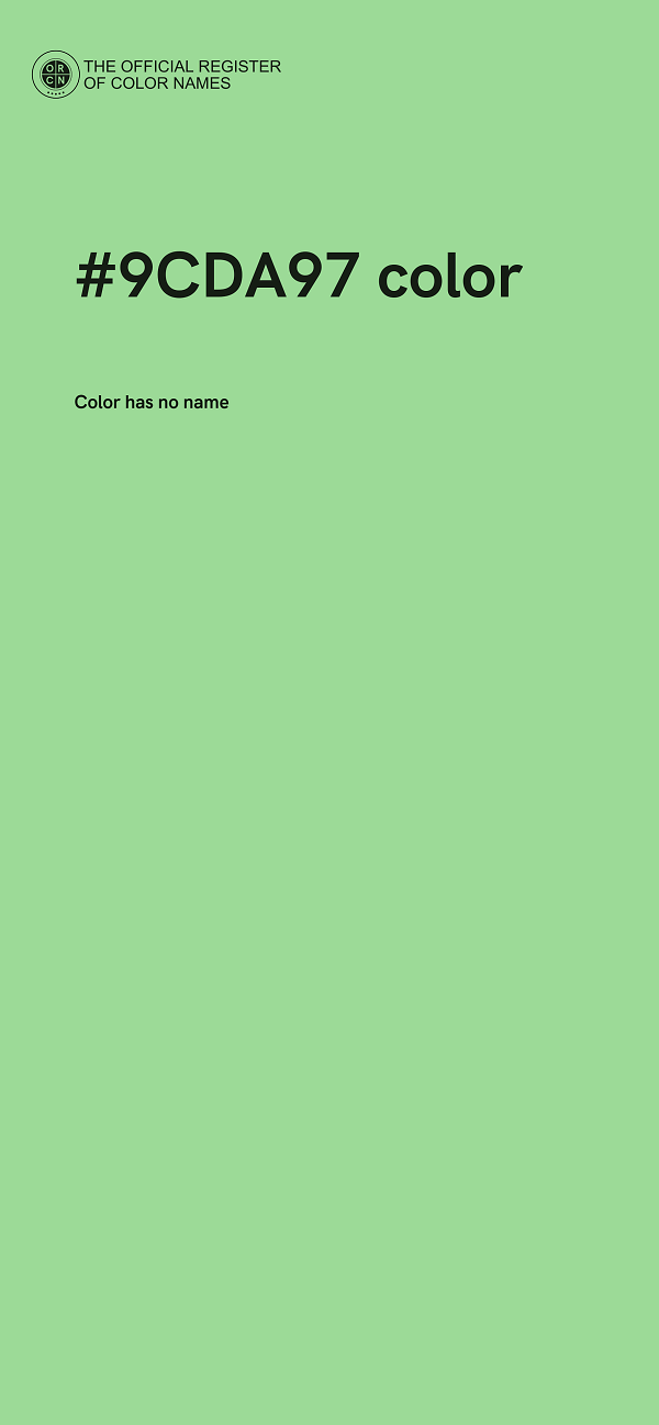 #9CDA97 color image