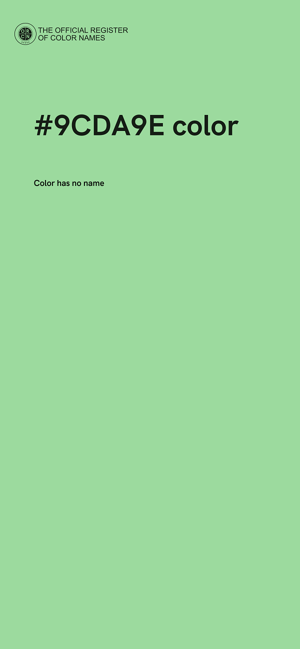 #9CDA9E color image