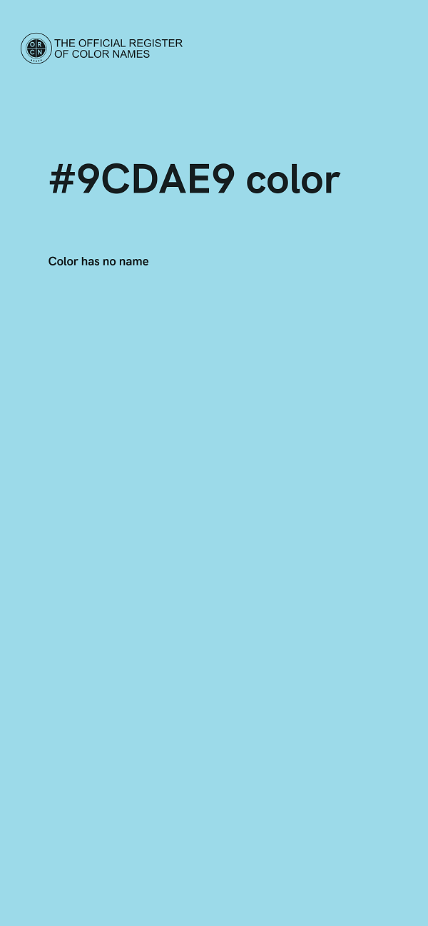 #9CDAE9 color image