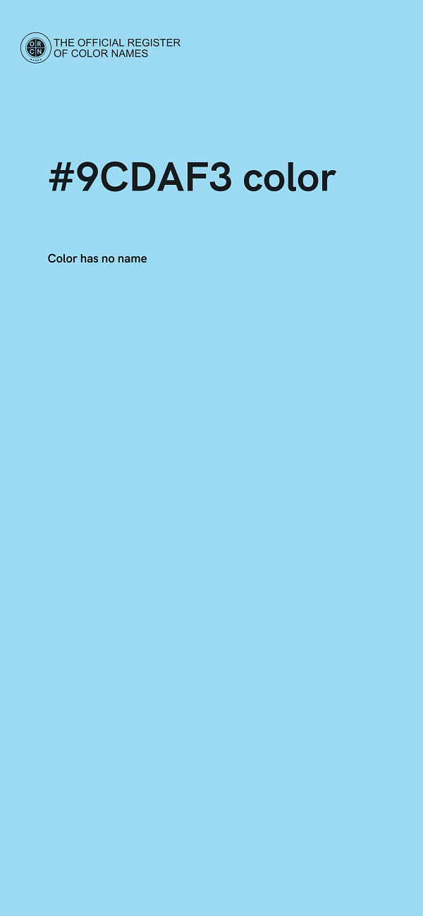 #9CDAF3 color image