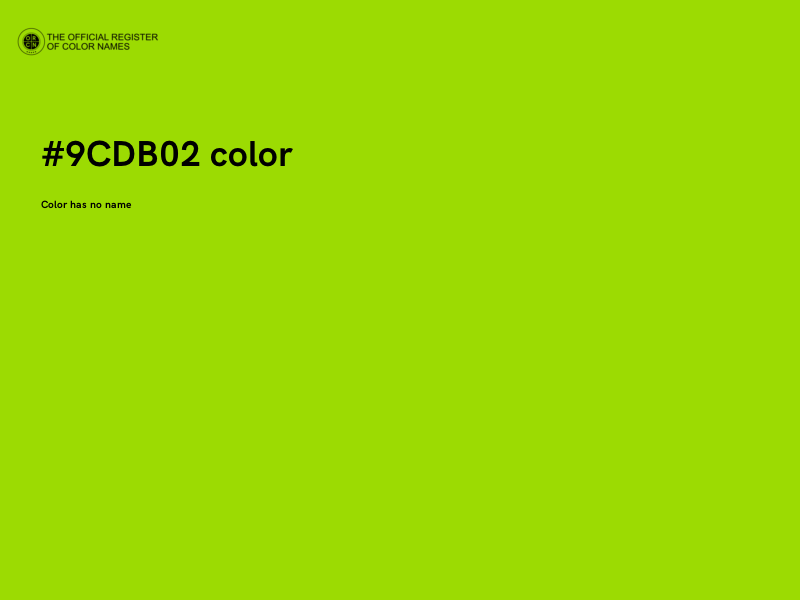 #9CDB02 color image
