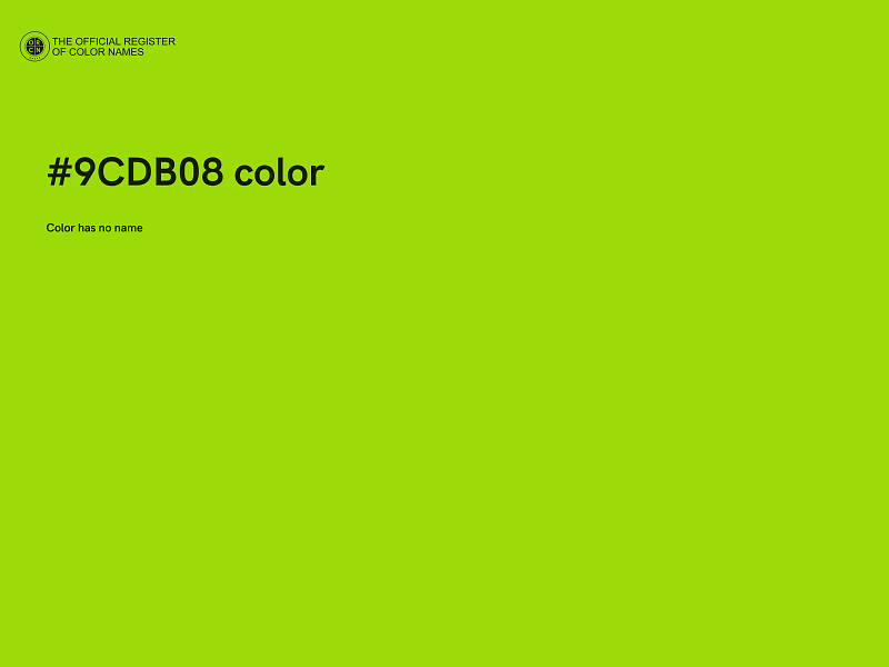 #9CDB08 color image