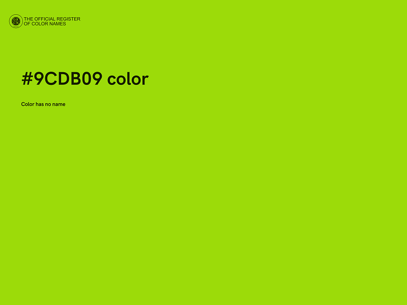 #9CDB09 color image