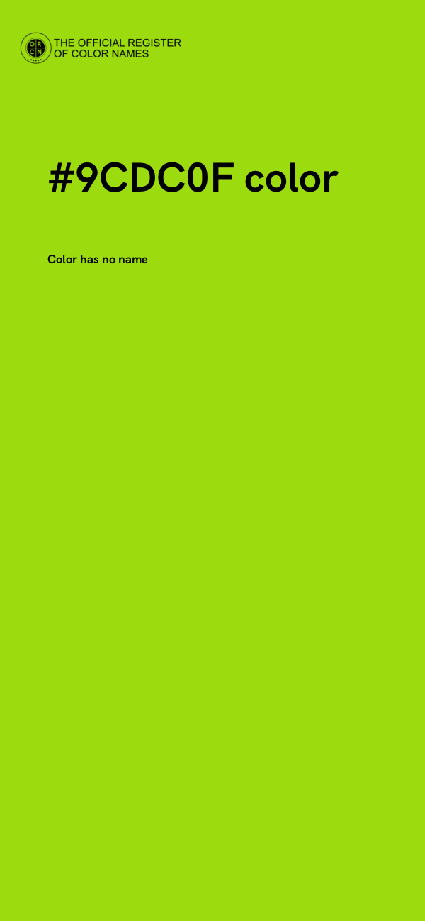 #9CDC0F color image