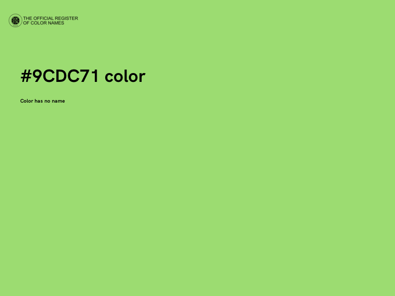 #9CDC71 color image