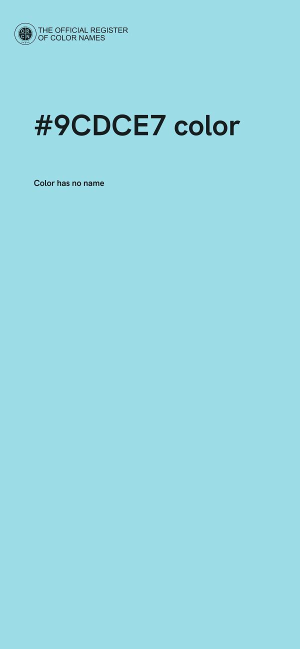#9CDCE7 color image