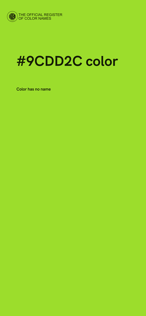 #9CDD2C color image