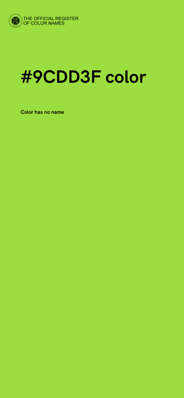 #9CDD3F color image