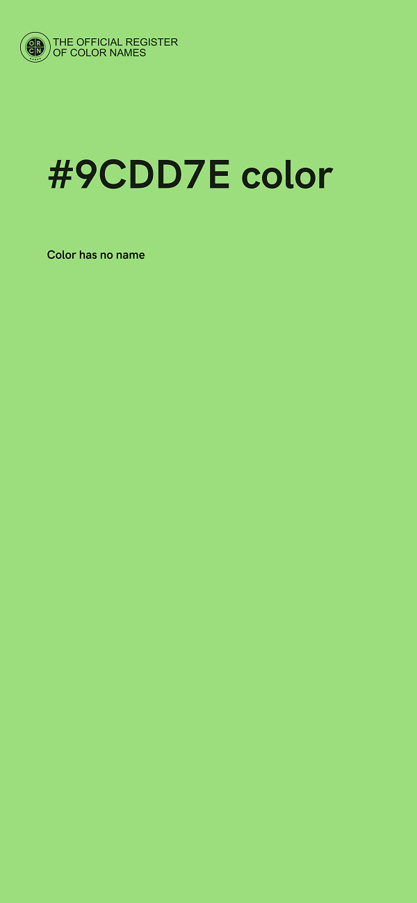 #9CDD7E color image