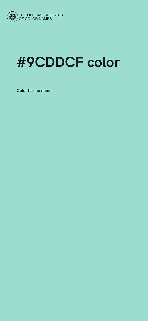 #9CDDCF color image