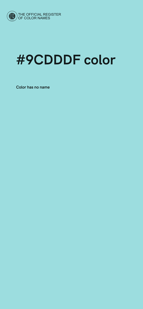 #9CDDDF color image
