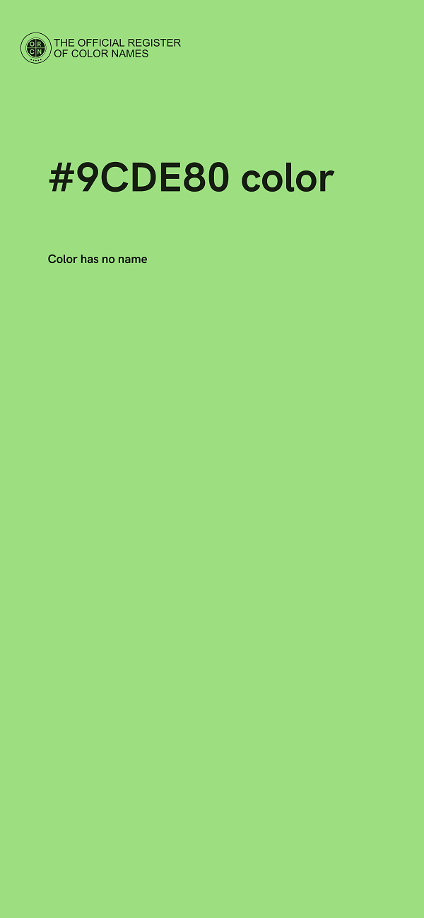 #9CDE80 color image