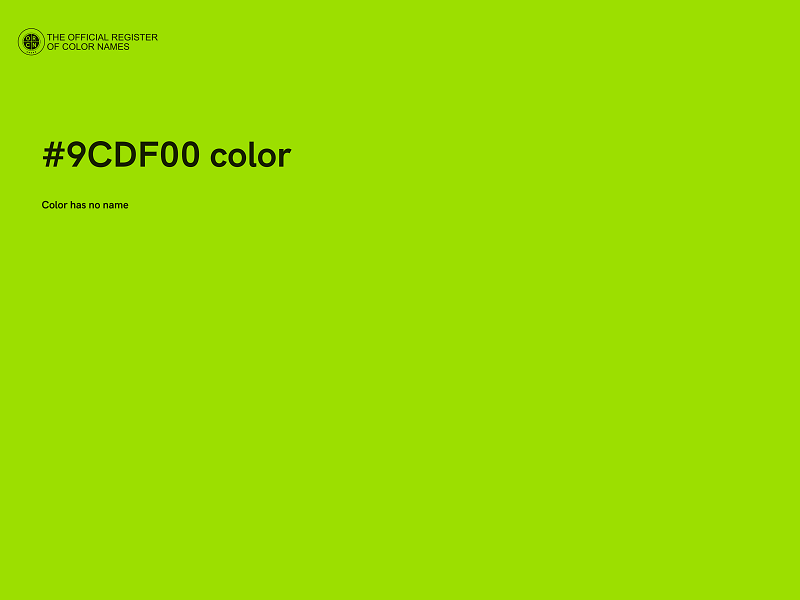 #9CDF00 color image