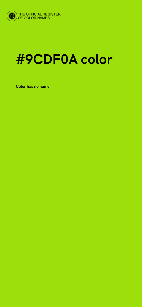 #9CDF0A color image