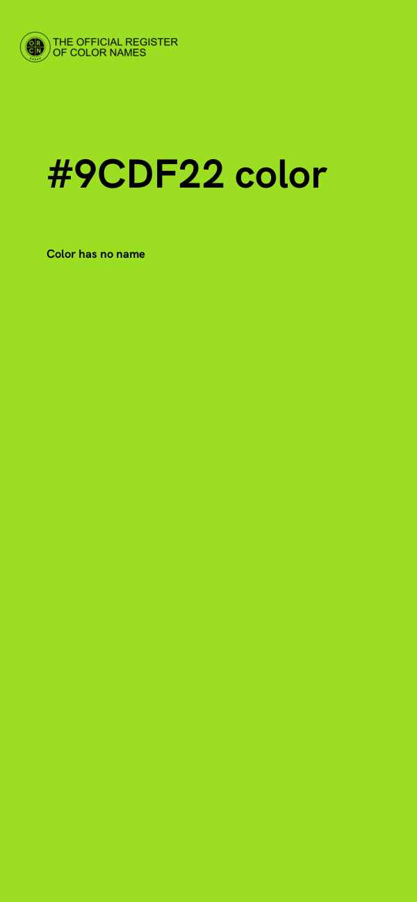 #9CDF22 color image