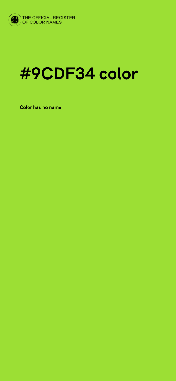 #9CDF34 color image