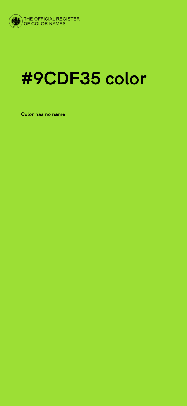 #9CDF35 color image