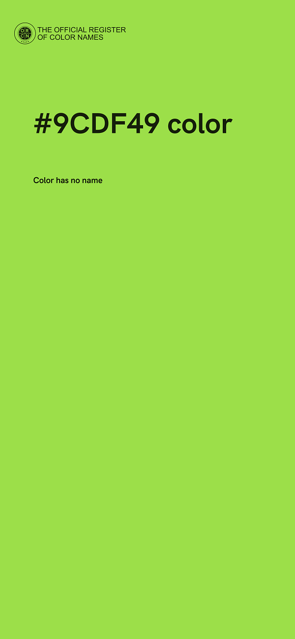 #9CDF49 color image