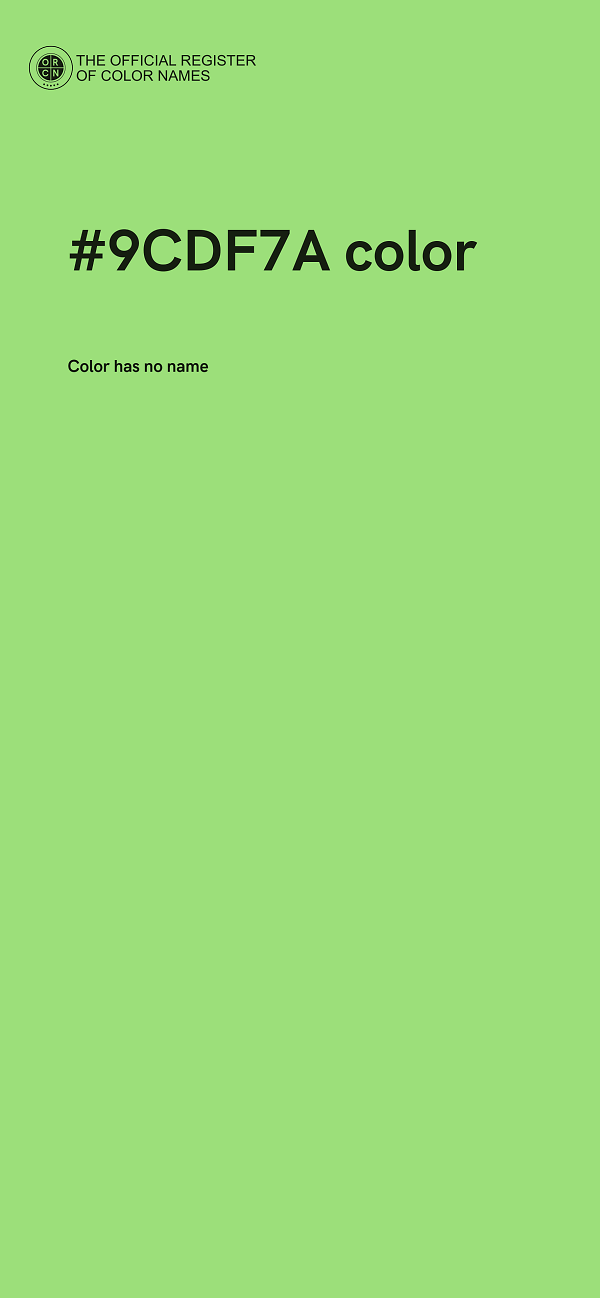 #9CDF7A color image