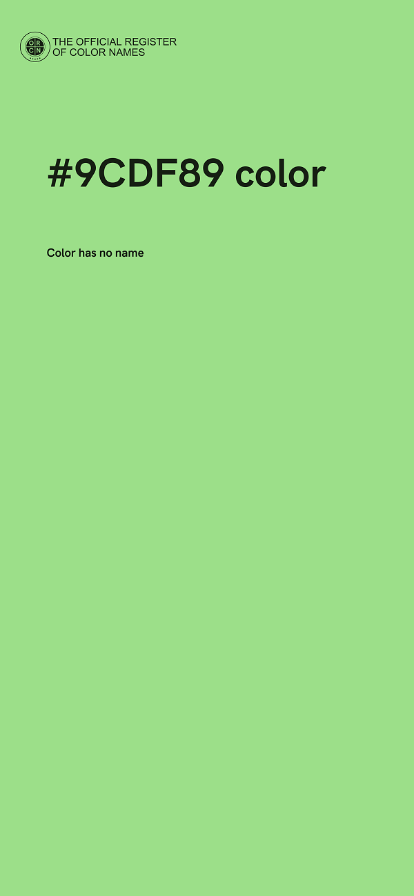 #9CDF89 color image