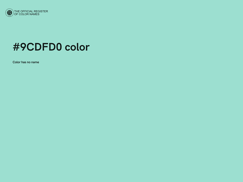 #9CDFD0 color image