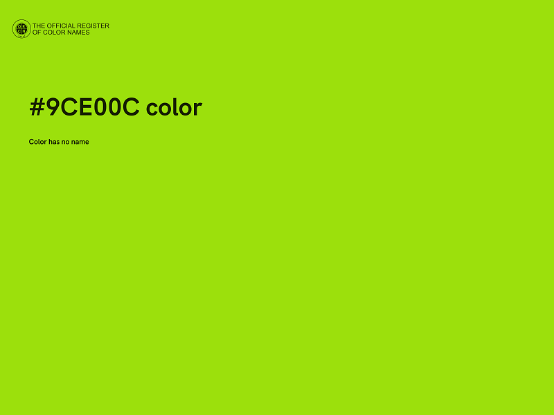 #9CE00C color image