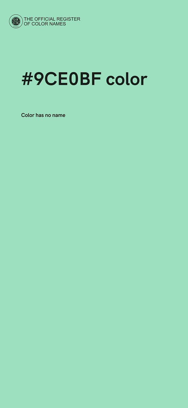 #9CE0BF color image