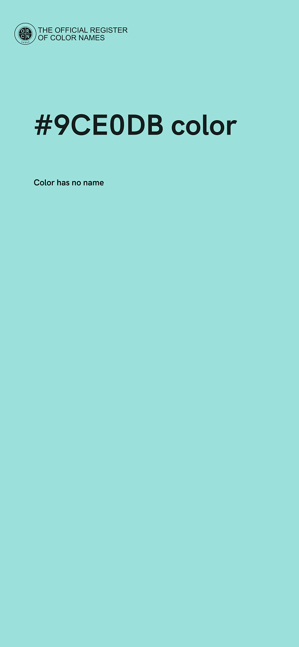 #9CE0DB color image