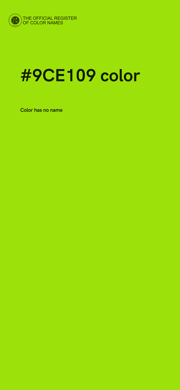 #9CE109 color image