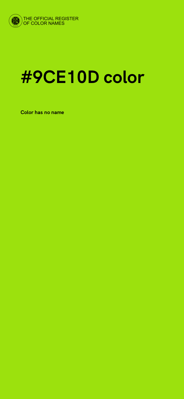 #9CE10D color image