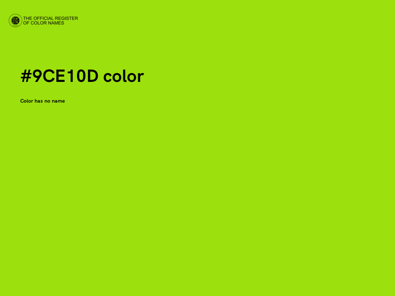 #9CE10D color image