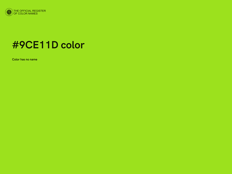 #9CE11D color image