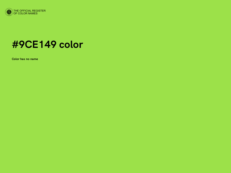 #9CE149 color image