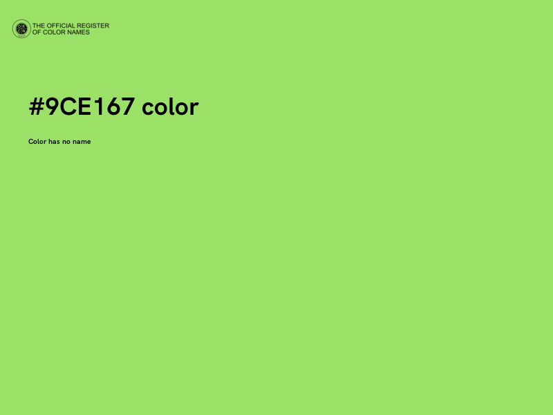 #9CE167 color image