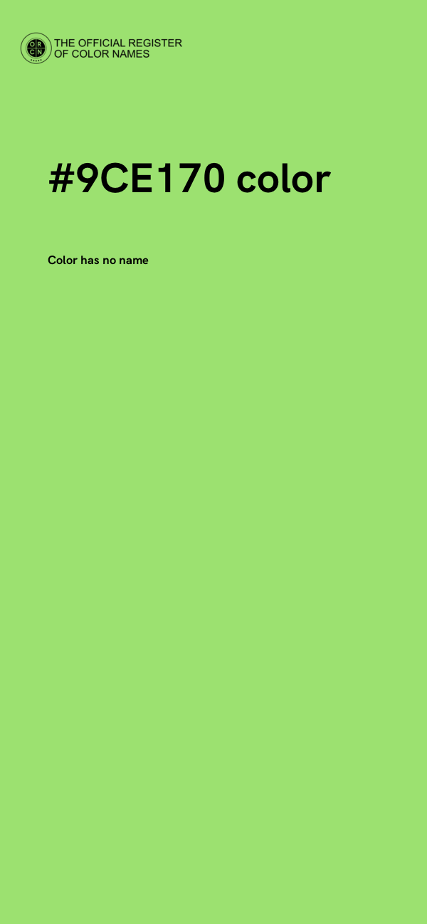 #9CE170 color image