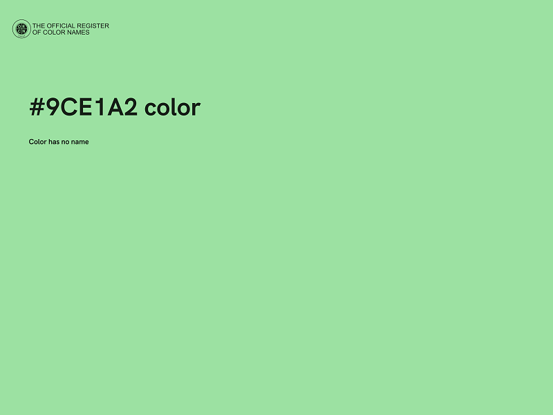 #9CE1A2 color image