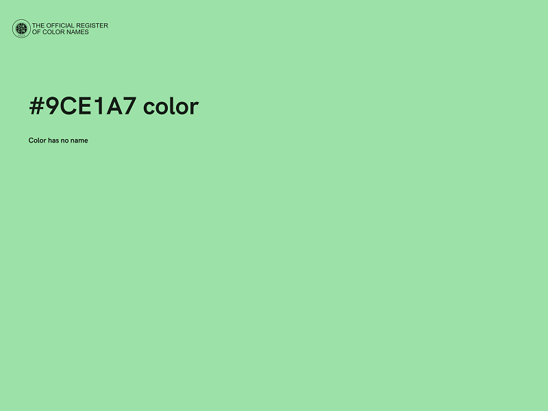 #9CE1A7 color image