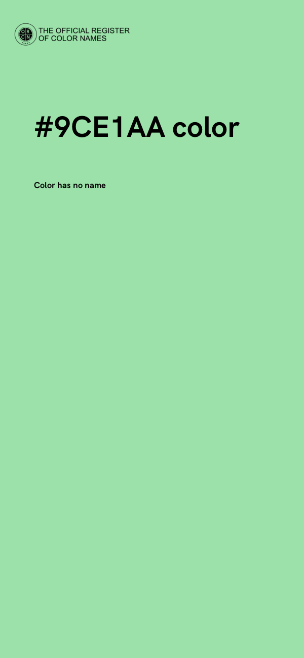 #9CE1AA color image