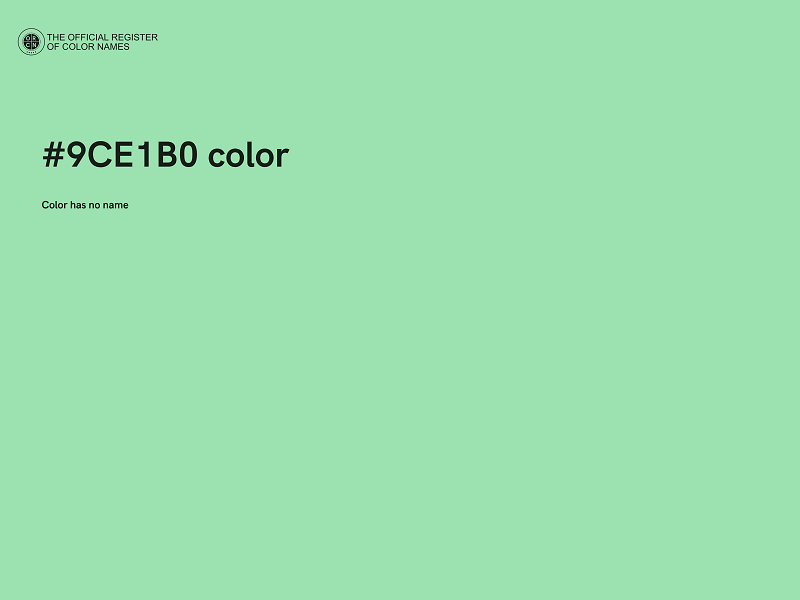 #9CE1B0 color image