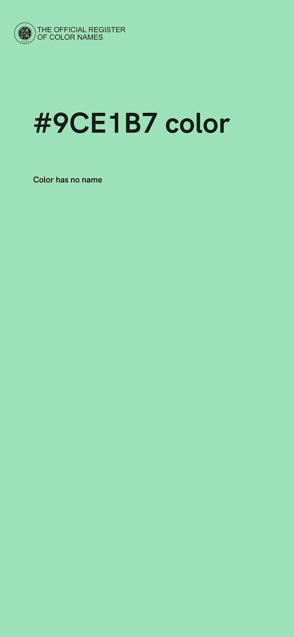 #9CE1B7 color image