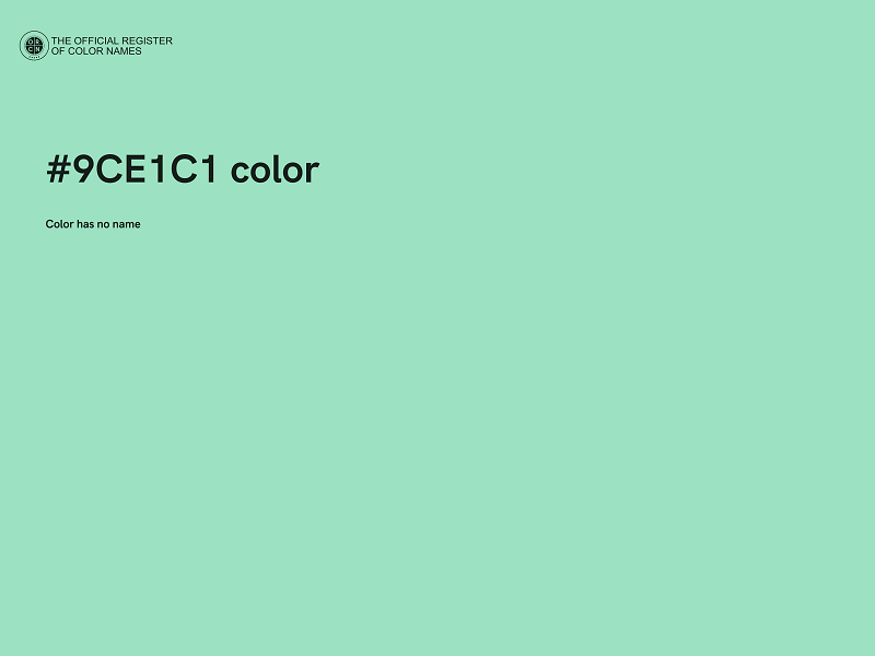 #9CE1C1 color image