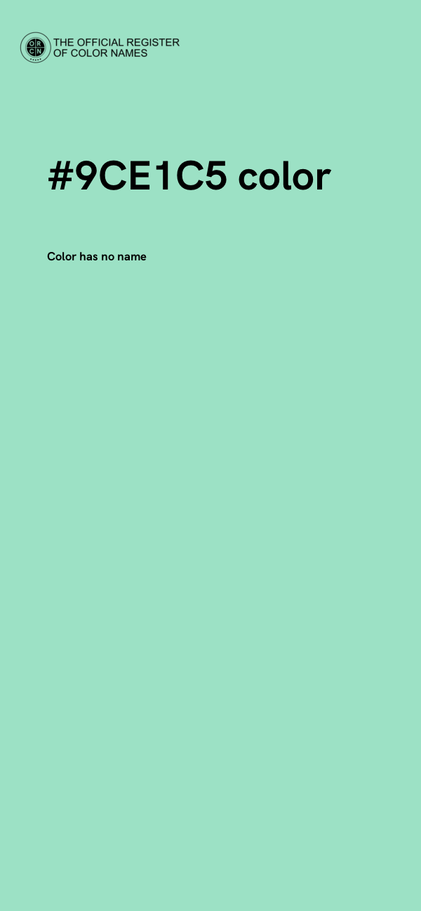 #9CE1C5 color image