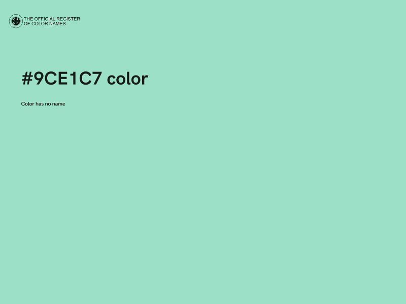 #9CE1C7 color image