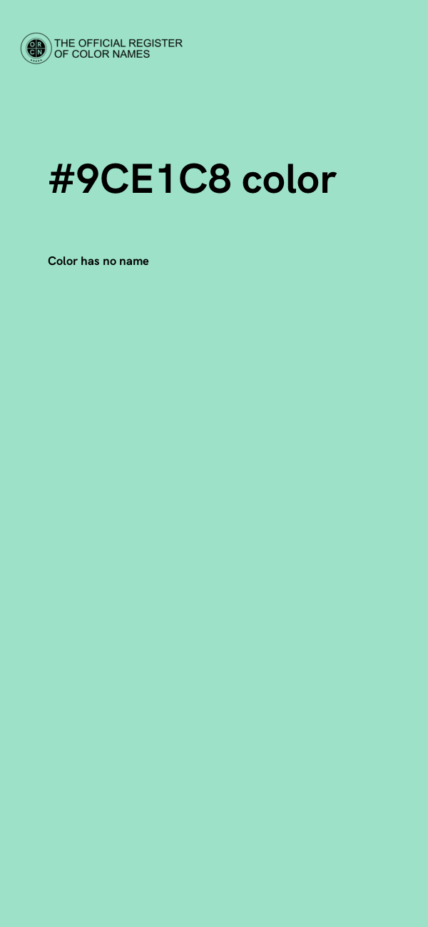 #9CE1C8 color image